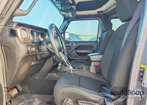 2021 Jeep Wrangler Unlimited Sport из США, поврежденный, VIN 1C4HJXDG4MW595972